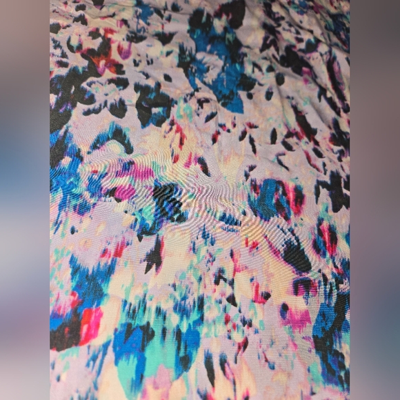 J. Crew Multicolor Watercolor Silk Strappy Flowy Blouse Size 0 - Picture 6 of 8